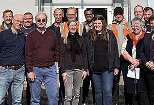 Group photo of the HERING Bahnbau ECM team